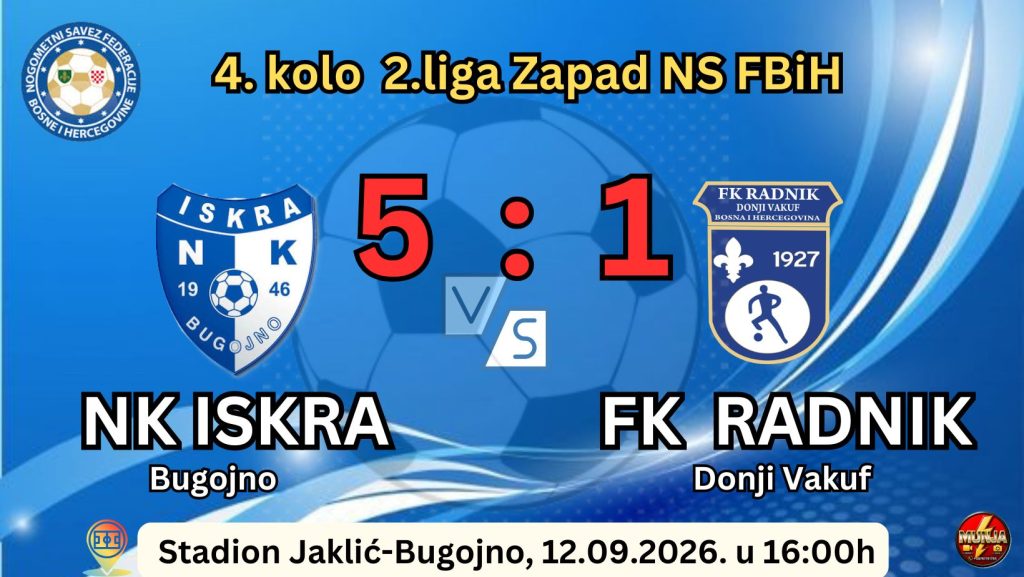 Donji Vakuf – RADNIK izgubio u “vječitom derbiju” od ISKRE
