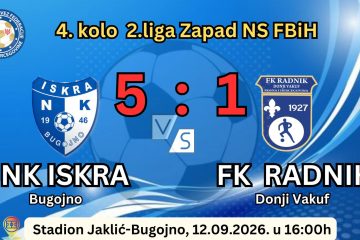 Donji Vakuf – RADNIK izgubio u “vječitom derbiju” od ISKRE