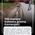 Donji Vakuf – 700 metara trotoara prema Kamenjači