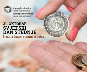 Donji Vakkuf – Građani BiH drže rekordnih 21,4 milijarde KM u bankama: Depoziti porasli za nevjerovatnih 2,5 milijardi KM