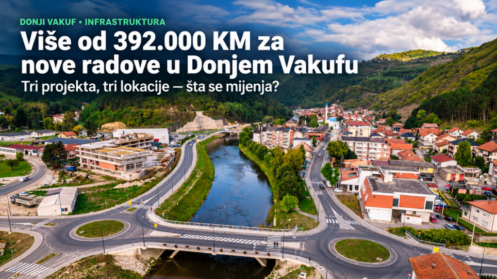 Više od 392.000 KM za Donji Vakuf: Tri lokacije na kojima počinju novi radovi